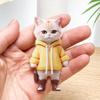2025 New Acrylic Car Hanging Pendant Rearview Mirror Decoration Compact Cat-Shaped 2D Cute Cats Car Interior Decor