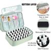 Portable Nail Varnish Organizers Bag Double Handles Adjustable Strap Waterproof Polyester Makeup Storage Case 30x22x25cm