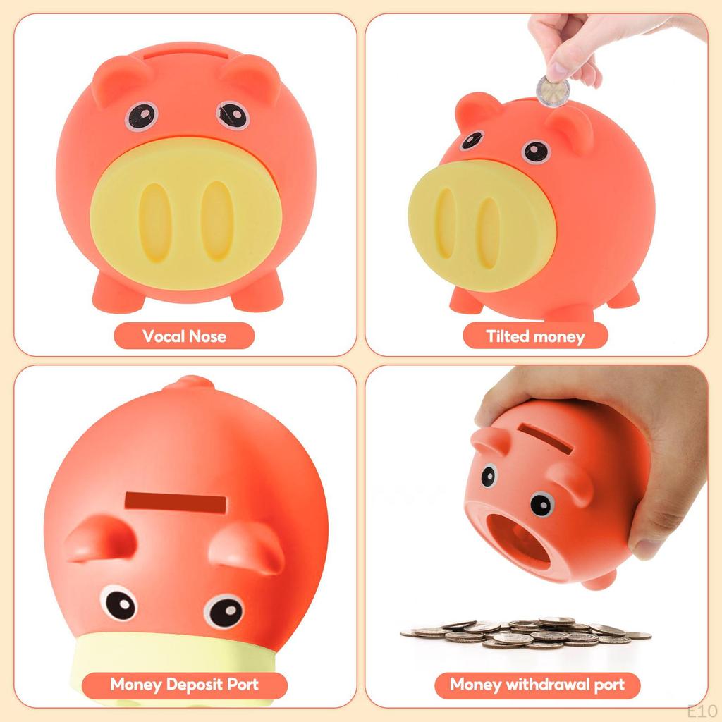 , Cute, Container Box, Home Decoration, Light Coins, Piggy Bank, for