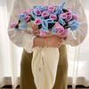 Crocheted Bouquet Blanket Hand-Knitted Sunflower Carnation Lily Of The Valley Sofa Throw Blankets Valentine Mother'S Day Gifts