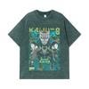 275 GSM Washed T-shirts 100% Cotton Kaiju No 8 V20 Kafka Print Unisex Heavy Cotton T Shirt
