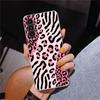 Pink Leopard Print Phone Case For Samsung Galaxy A17 A16 A15 A14 A13 A57 A56 A55 A54 A53 A37 A36 A35 A34 A33 A26 A25 A24 A23 Gal