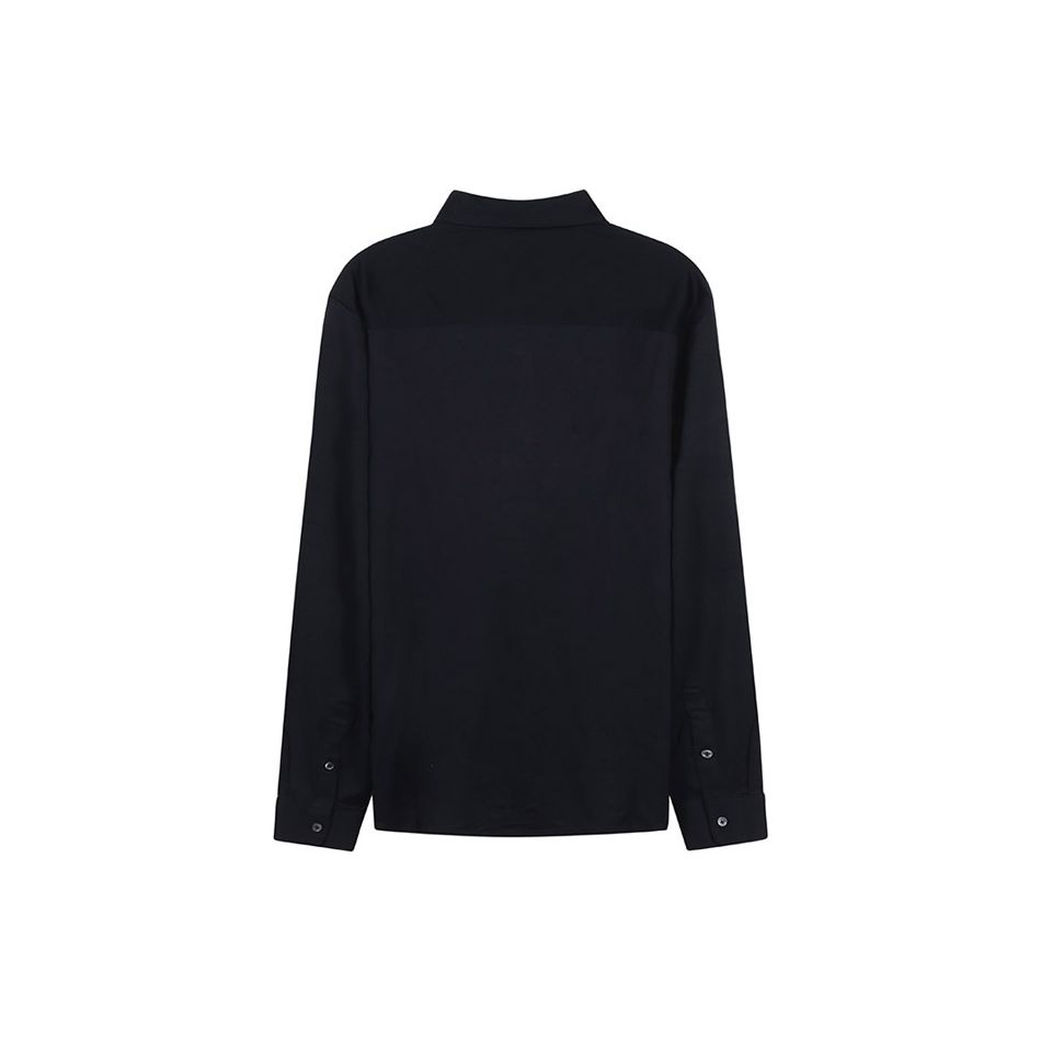 Emporio Armani Solid Slim Fit Long Sleeve Shirt Men shirts Deep-Navy-Blue 8N1CG11JUVZ0920