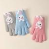 Thickened Rabbit Knitted Mittens Windproof Child Cold-Proof Gloves Winter Warm Gloves  Child