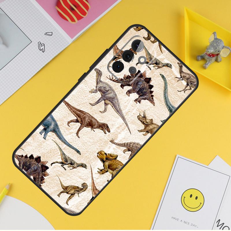 Dinosaur Pattern Case For Samsung Galaxy A36 A16 A56 A06 A54 A34 A14 A13 A53 A12 A22 A32 A52 A35 A17 A15 A55