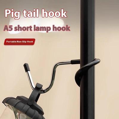 Nerezový držiak na lampu Hák Prenosný držiak na svetlo na tyč stanu Lov a rybolov Držiak na lampu Vonkajší kempingový nástroj