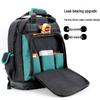 Multifunctional Double Shoulder Tool Backpack, Wear-Resistant Canvas, Large Capacity, Portable Electrician's Repair Bag