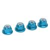 4Pcs RC Car Nuts M4 Aluminum Alloy 4mm Inner Diameter RC Car Accessory for 1 Celsius 10 Remote Control Vehicle