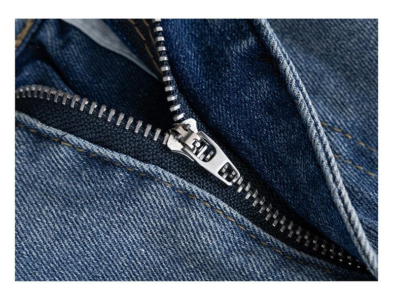 2025 New Chinese Style Embroidered High-Waist Wide-Leg Petite Jeans