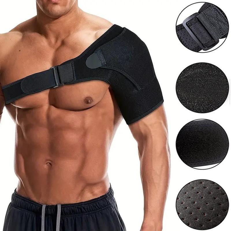 

Спортивные наплечники Фитнес Холодный компресс Растянутые плечевые лямки Фиксированные регулируемые плечевые лямки Спортивные наплечники one size fits all чёрный