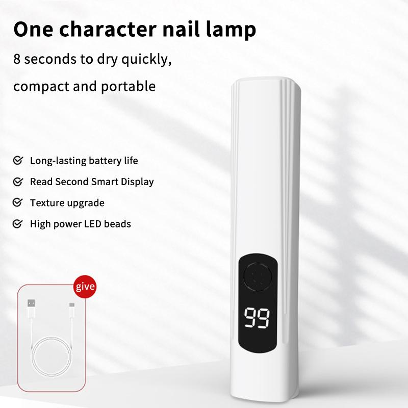 Handheld Uv/Led Nail Dryer Lamp Portable Mini Curing Light For All Gel Polish Fast Drying Manicure Tool For Home And Salon