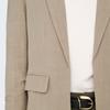 3/4 Sleeve Blazer with Lapel Collar and Pockets Woman ONLY