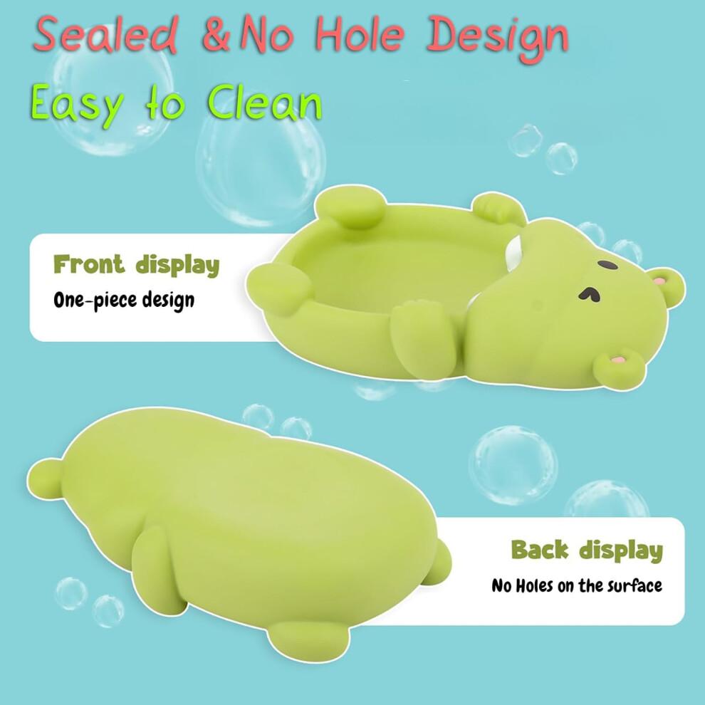 Seal Family Bath Adventure Set - Soft Vinyl Mother Seal and 3 Baby Seals, No Hole Design, Safe for Kids Fun Bath Time