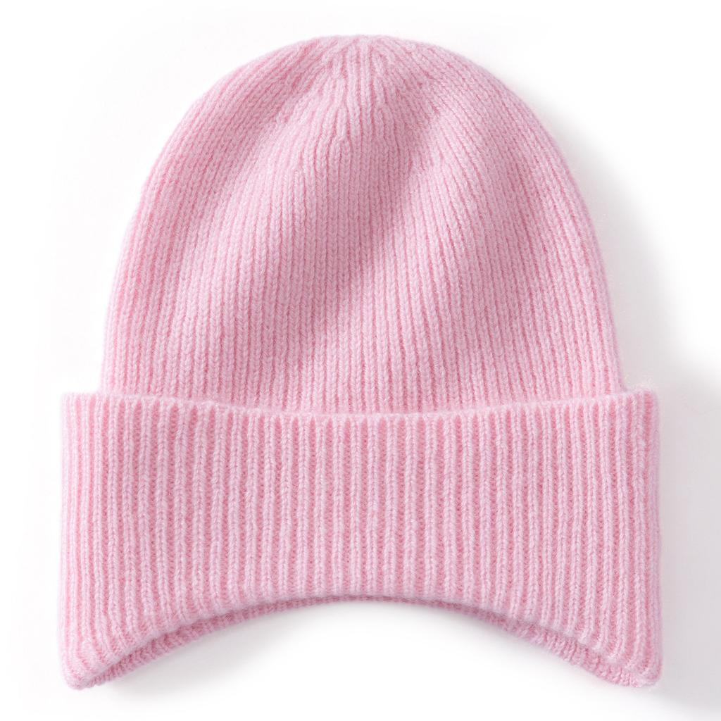 Pure Cashmere Children's Winter Hat Pullover Hat Versatile Hat Women's Knitted Hat Warm Wool Hat