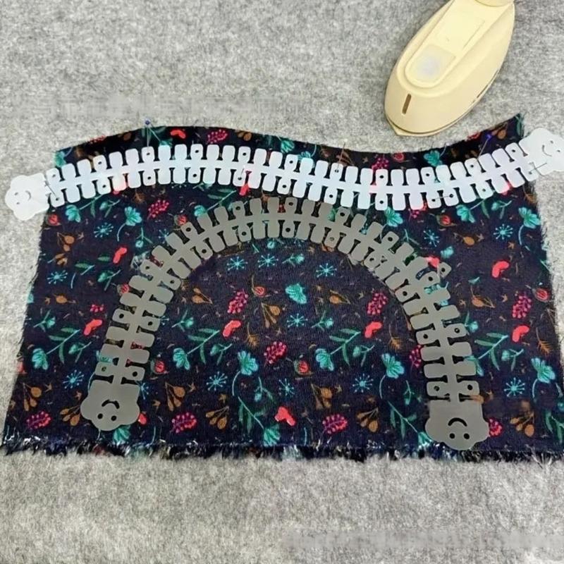 Ergonomic Fabric Hemmer Flexible Silicone Hot Hemmer Multifunctional Sewing Hemming Auxiliary Tool for Quilting Sewing