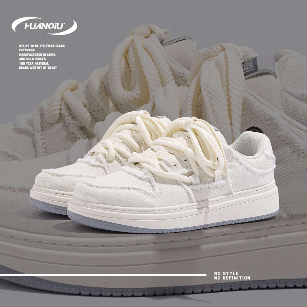 Global platform white shoes men's new trendy versatile canvas shoes casual sports board shoes ZHQ-HY265