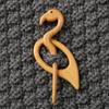 Wooden Brooch Shawl Cardigan Sweater Neckline Contraction Fixed Pin Niche Cute Animal Cartoon Brooch