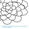 A34R 1 Stück Draht-Blumensteckhilfe - Blumenigel, Schwarzes Metall Biegsames Blumen Gitter 4 Zoll