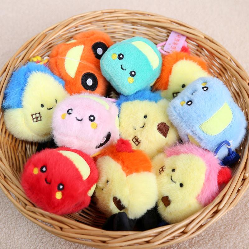 Creative House And Car Plush Keychain With Pp Cotton Filling For Girls Bag Decor