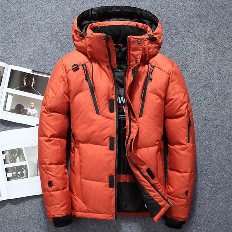 Men's Short Down Jacket with Detachable Hood - Windbreaker, Thickened, Youth Fashion, Cold-Proof
