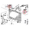 Bunggou 2 Piece Radiator Assembly Upper Insulator Mount Bushing Rubber Black for Accord 74173-SJ4-000