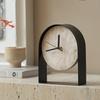 Crafts Small Desk Clock Living Room Desktop Decoration Home Stone Marble Clock Ornament Modern Minimalist Creative