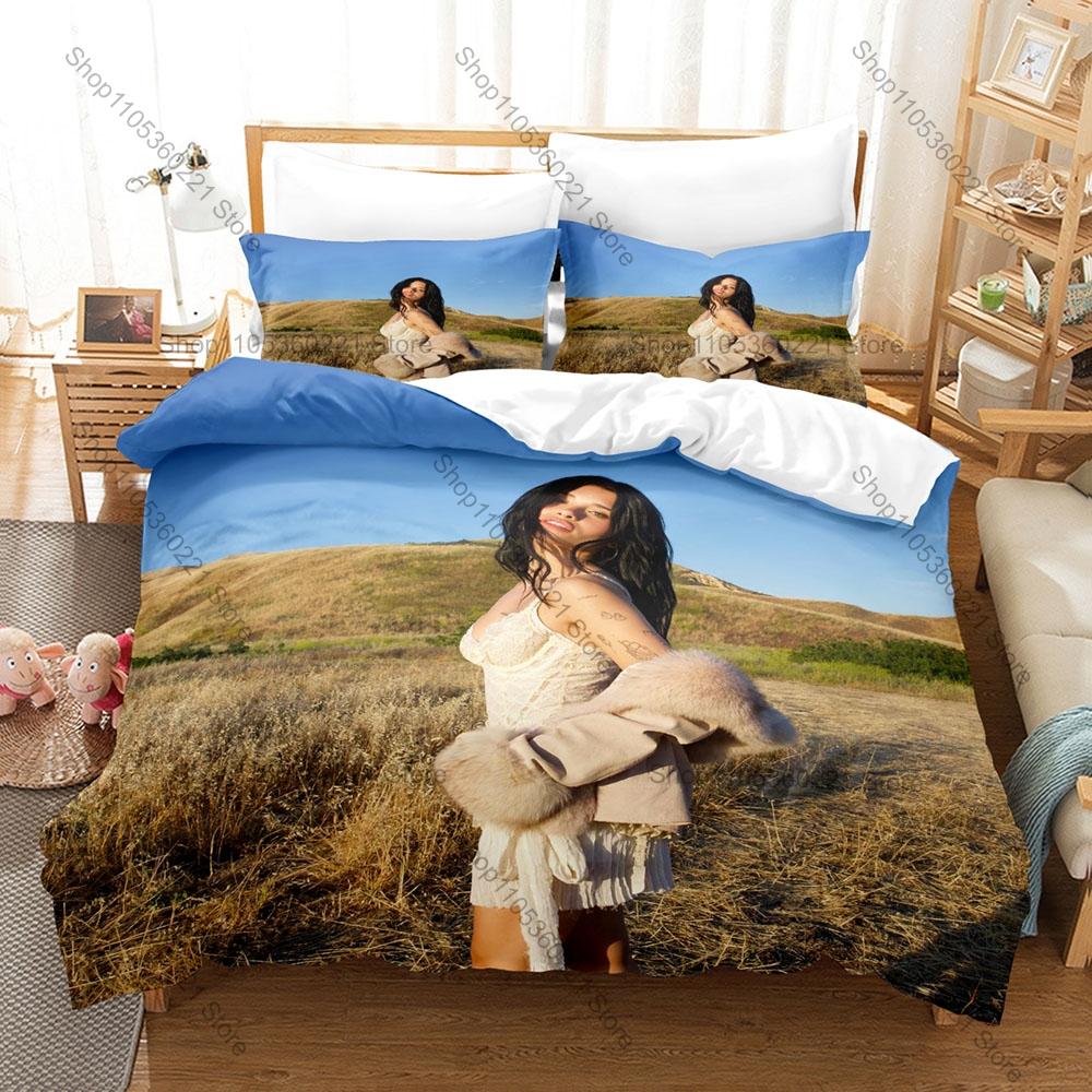 Nessa Barrett I Wanna Die Themed Duvet Cover + 2 Pillowcases, Dark Pop Song Graphic Bedding Set Home Dorm Decor for Music Lovers