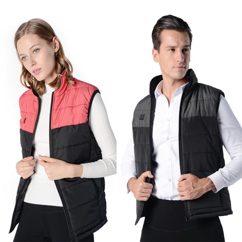 Vest Winter Heated Jacket Electric Usb Heating Coat Men Women Body Warm