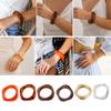 Adjustable Fashion Wrist Accessory Distinctive Acrylic Bracelet Accessory with Retro Designs for Style Aficionados
