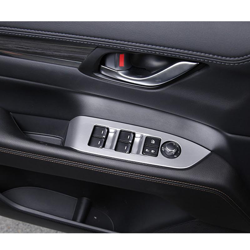For Mazda CX-8 CX8 2016 2017 2018    Sticker Ornament Window Glass Panel Armrest Lift Switch Button Trim Frame Parts