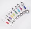 Stainless Steel Magnetic Measuring Spoons: 9-Piece Double-Ended Set for Baking & Seasoning in Home Kitchen
