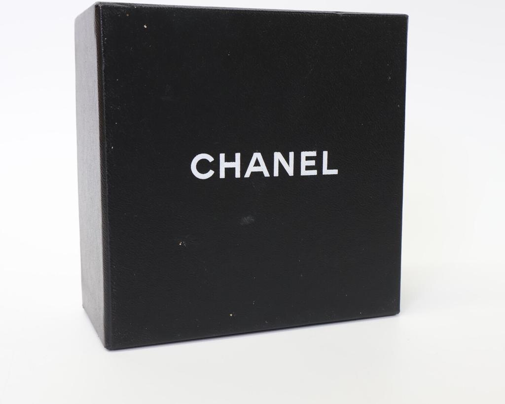 CHANEL Logo bangle Bangle Dark brown / goldUsed