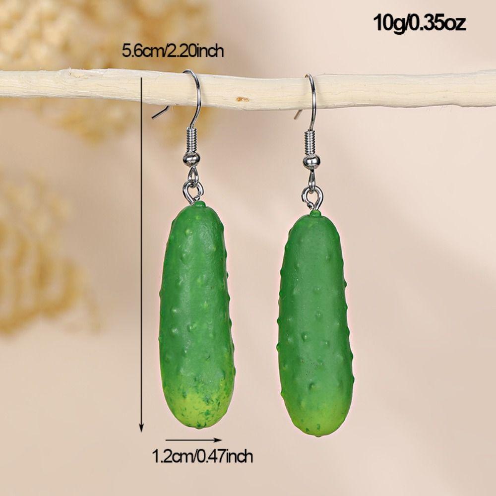 Korean Style Cute Earrings Lettuce, Mushroom Earrings Simulated Vegetable Dangle Earring  Vacation