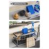 Carbon Steel Self-draining Sink Shelf Soap Sponge Holder Dishcloth Towel Rack Filter Basket Kitchen Sink Drain Rack Organizer
