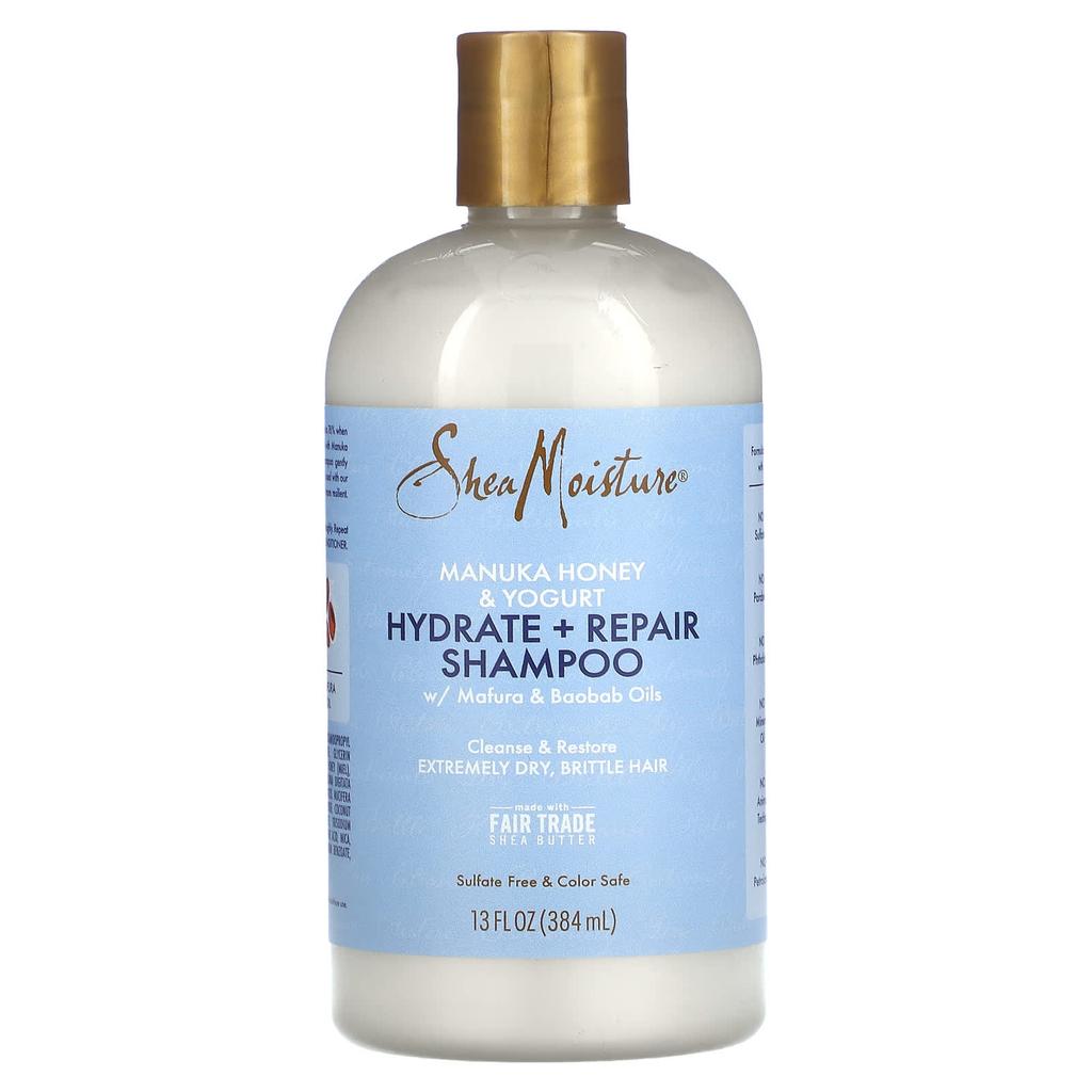 Manuka Honey & Yogurt, Hydrate + Repair Shampoo, with Mapura and Baobab Oil, 384 Ml (13 Fl Oz)