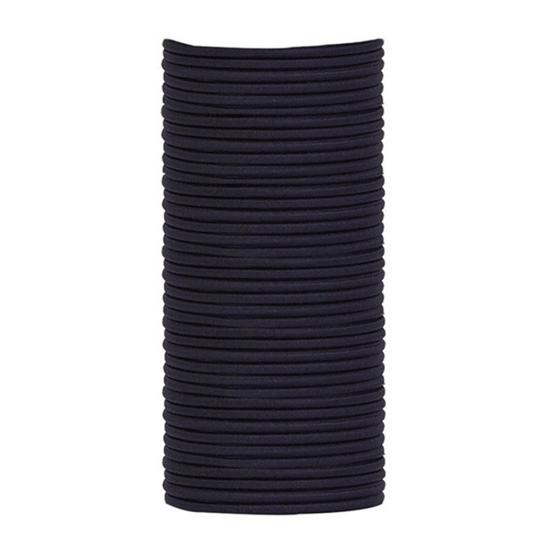 100 stk svart tykk snært fri endeløse hårstrikk Hårbånd Hestehale hårbånd