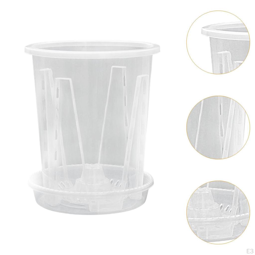 10 Pots with Drainage And Saucer for