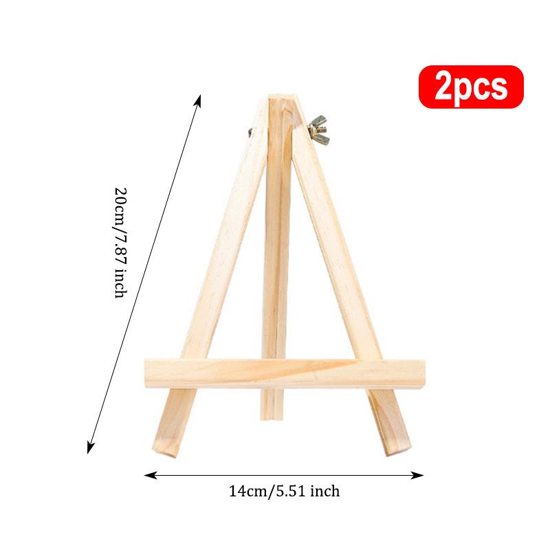 2pcs Tabletop Easel Stand,Mini Adjustable Wood Easel For Canvas,Painting,Artists,Classroom,Wedding,Party,Craft Show,Home Decor