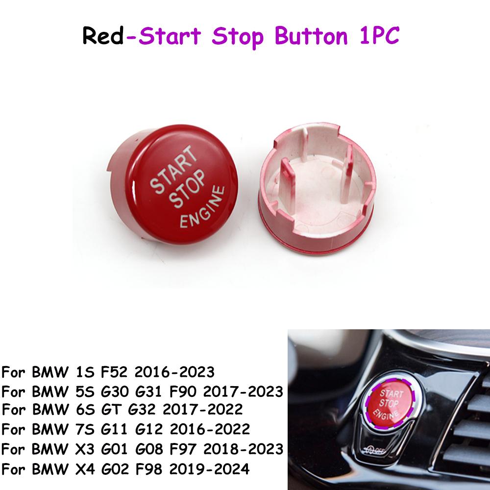 F52 G30 G31 G01 G08 G02 F98 G32 G11 G12 Engine Ignition Start Stop OFF Switch Button Cover Trim For BMW 1 5 6 7 X3 X4 Series