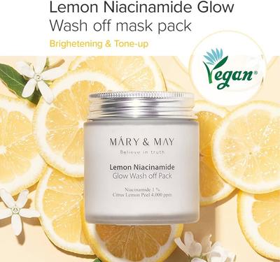 Lemon Niacinamide Glow Wash Off Mask Pack 125gr AUTHENTIC STORE