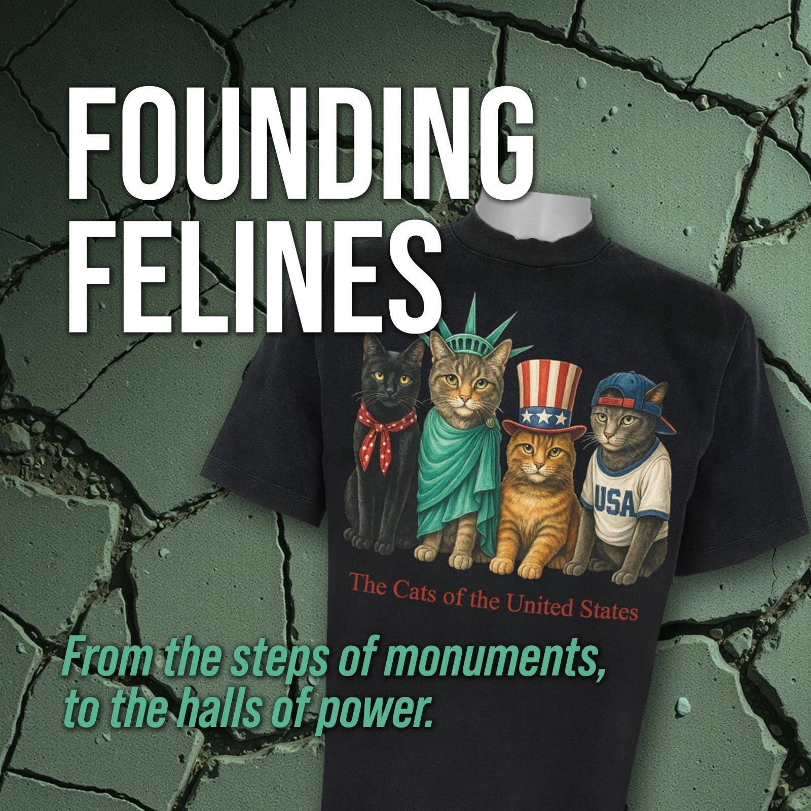 The Cats of the United States - Paw Prints Tee 3XL
