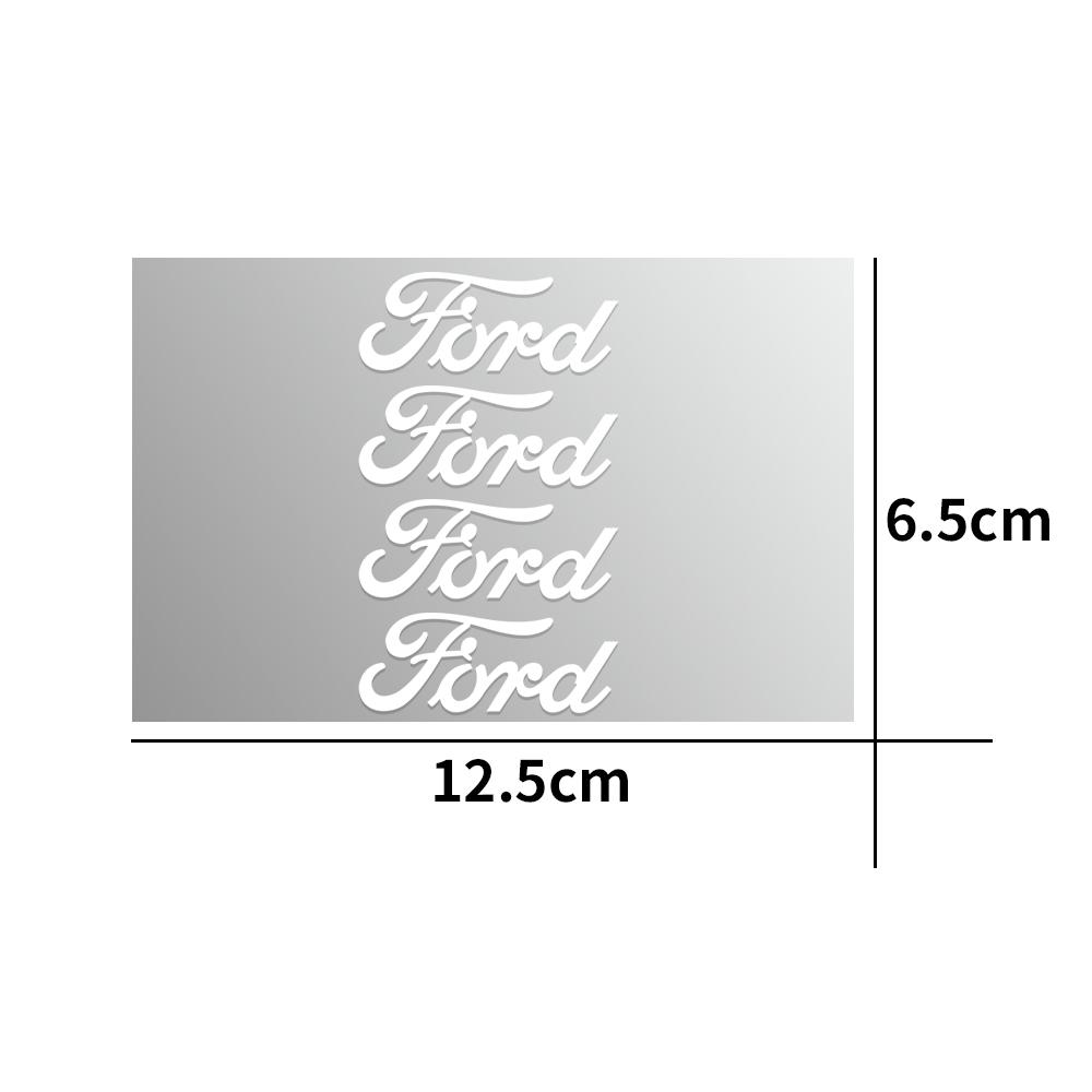 AKN1 4pcs Car Door Handle Decals Auto Mirrors Wiper Stickers For Ford Kuga Transit Ecosport Mustang Mondeo Explorer Edge Focus Fiesta