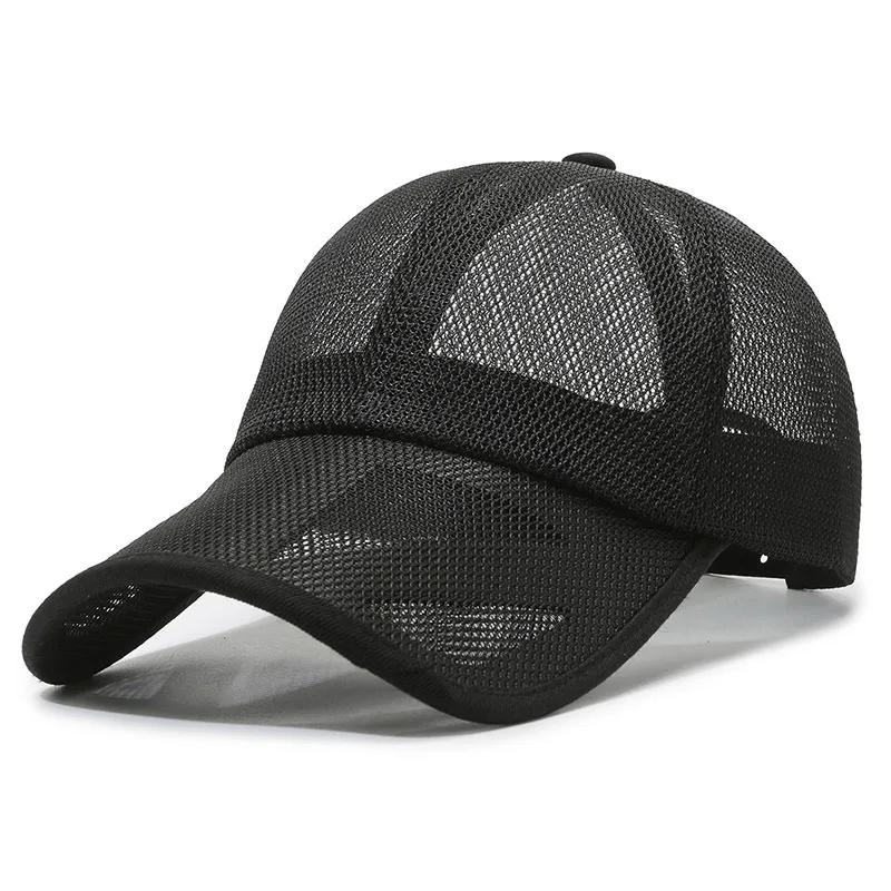 Summer Full Mesh Baseball Cap Unisex Trucker Cap Trucker Caps Men Fishing Hat Quick Dry Golf Running Hat izable Fit Snapback Hat