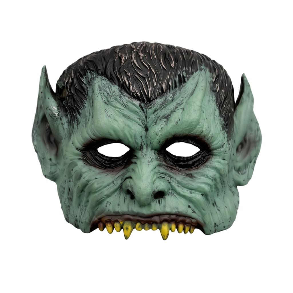 Halloween Orkský Horor pro Kostýmovou Párty - Strašidelná Obličejová Rekvizita pro Cosplay