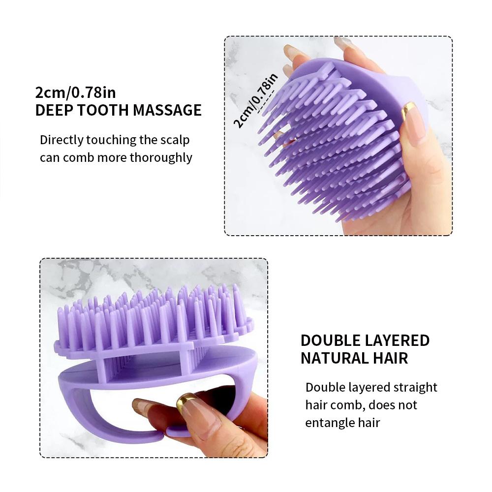 1PC Silicone Massage Comb Shampoo Comb - Suitable for both dry and wet use, gentle and non irritating - Suitable for home massag