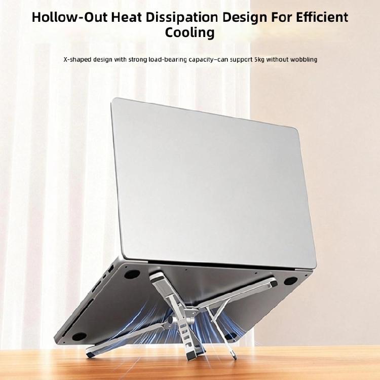 Universal Foldable Laptop Stand For 17inch Devices 5 Adjustable Heights Lightweight