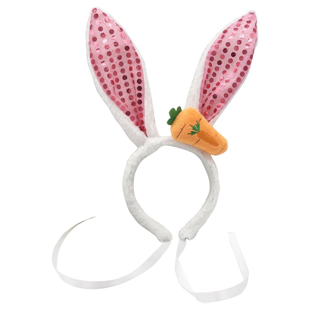 Rabbit Ears Easter Festival Headband Plush Headband Masquerades Costume Headdress Child Roleplay Dress Up Hair Decors