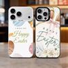 H-Happy Easter To You Colorful Silver Back Phone Case For IPhone 17 16 15 14 13 12 11 Plus Pro Max Plus