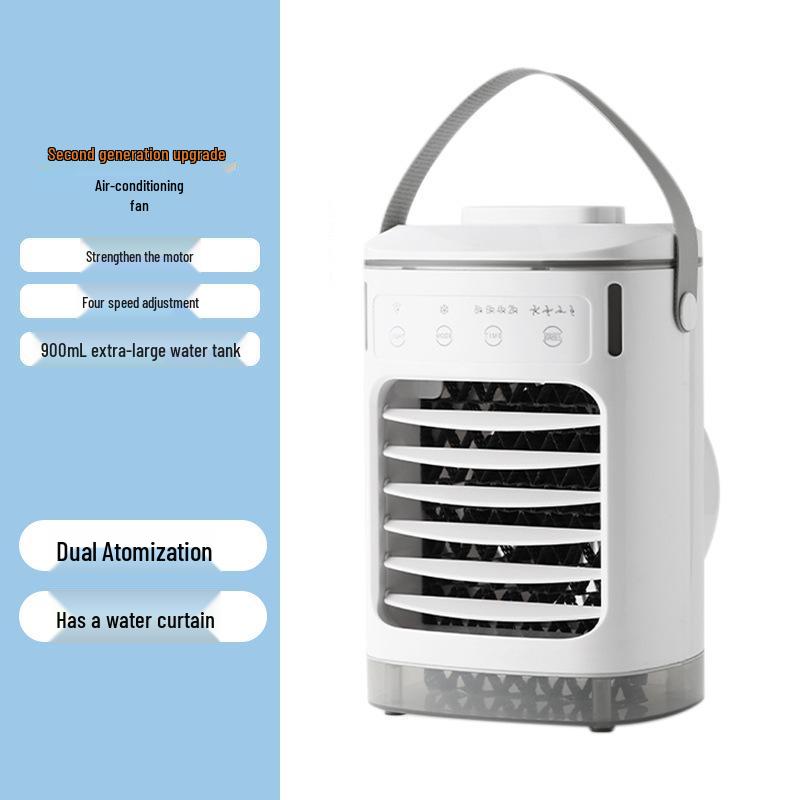 Portable USB Mini Air Conditioner Fan with Water Cooling and Spray