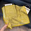 Silk scarf 71 * 71 imitation silk square scarf Korean atmosphere neck silk scarf flower pattern flower polka dot scarf